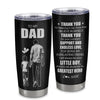 Personalized To My Dad Gifts From Son Tumbler Thank You For Believing In Me Gifts For Dad Birthday Fathers Day Christmas Custom Stainless Steel Cup Travel Mug | siriusteestore