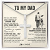 Stainless Cross Necklace Stainless Steel | 1 | Personalized To My Dad Necklace From Daughter For All The Times That I Forgot To Thank You Dad Birthday Fathers Day Christmas Customized Gift Box Message Card | siriusteestore