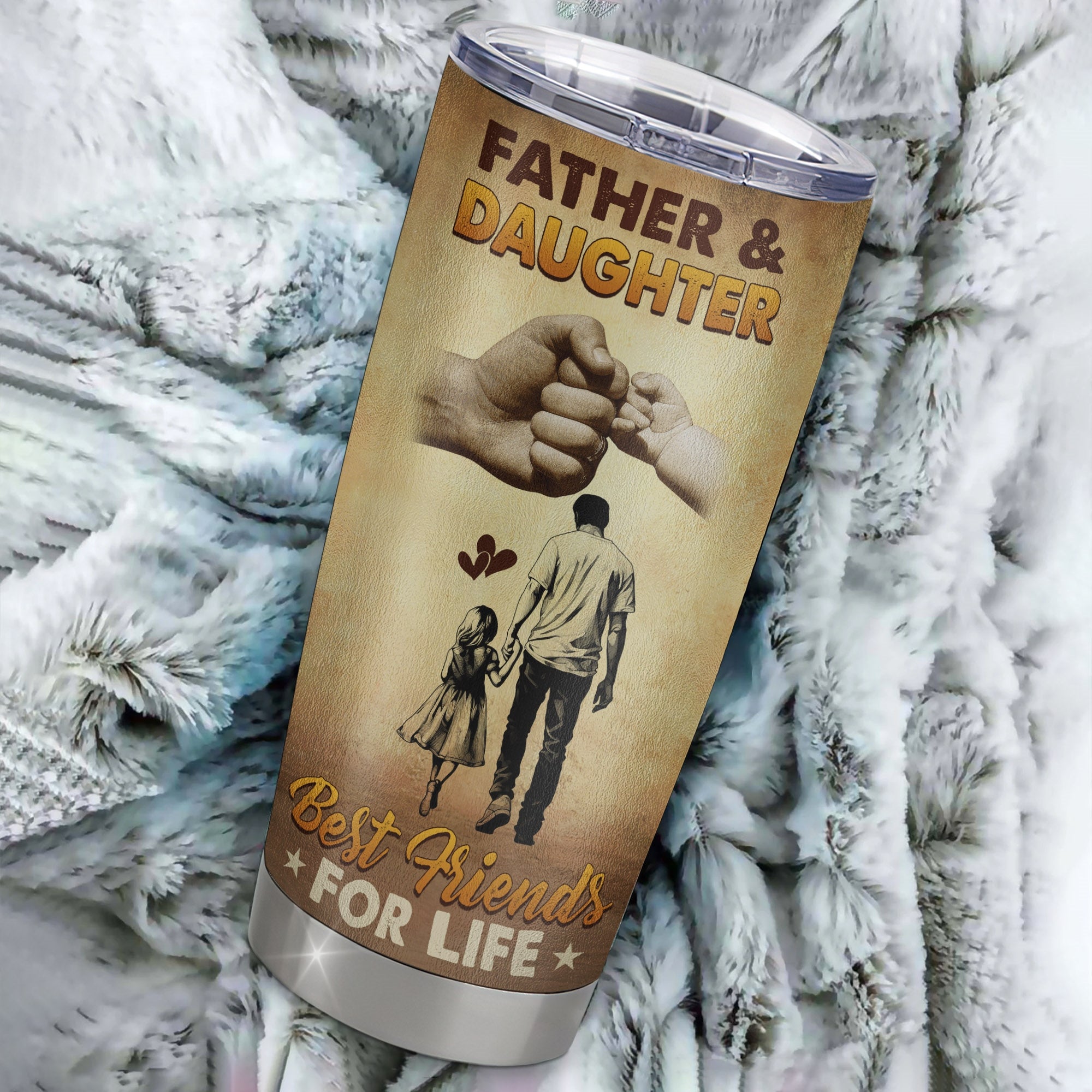 Personalized To My Dad Tumbler From Daughter Stainless Steel Cup Father And Daughter Best Friend For Life Dad Birthday Fathers Day Christmas Travel Mug | siriusteestore