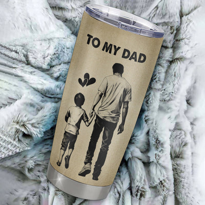 Personalized To My Dad Tumbler From Son Stainless Steel Cup For All The Times That I Forgot To Thank You Dad Birthday Fathers Day Christmas Travel Mug | siriusteestore