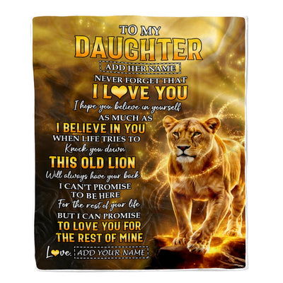 Personalized To My Daughter Birthday Gifts From Mom Mother Blanket I Love You Daughter Gifts Graduation Christmas Gift Ideas For Women Fleece Throw Blanket | siriusteestore