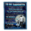 Personalized To My Daughter Blanket From Dad Father I Closed My Eyes For A Moment Daughter Birthday Graduation Christmas Customized Fleece Blanket | siriusteestore