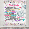 Personalized To My Daughter Blanket From Mom Mother It A Big Hug Elephant Baby Daughter Birthday Christmas Customized Bed Quilt Fleece Throw Blanket | siriusteestore