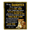 Personalized To My Daughter Blanket From Mom This Old Lion Love You Daughter Birthday Graduation Christmas Customized Fleece Blanket | siriusteestore
