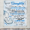 Personalized To My Daughter Elephant Blanket From Dad Father I'll Stay There Forever Daughter Birthday Christmas Customized Bed Quilt Fleece Throw Blanket | siriusteestore