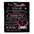Personalized To My Daughter From Dad Father Blanket Once Upon A Time Birthday Graduation Gifts For Daughter Gifts Christmas Customized Fleece Throw Blanket | siriusteestore