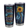 Personalized To My Daughter Gift Tumbler From Mom Dad Stainless Steel Cup Sunflower My Baby Girl Daughter Birthday Graduation Christmas Custom Travel Mug | siriusteestore