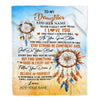 Personalized To My Daughter Gifts Blanket Dream Catcher I Love You Forever From Mom Dad Daughter Birthday Gifts Christmas Graduation Custom Fleece Blanket | siriusteestore