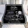 Personalized To My Daughter Gifts Blanket From Dad Father Wherever Your Journey In Life Dad Daughter Birthday Gifts Christmas Customized Fleece Blanket | siriusteestore