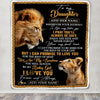 Personalized To My Daughter Gifts Blanket From Dad Father Wherever Your Journey In Life Lion Daughter Birthday Gifts Christmas Customized Fleece Blanket | siriusteestore