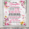 Personalized To My Daughter Gifts Blanket From Mom Dad Mother Father You Are Beautiful Birthday Gifts For Daughter Graduation Christmas Custom Fleece Blanket | siriusteestore