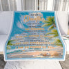 Personalized To My Daughter Gifts Blanket From Mom Dad Mother I Wish You The Strength Beach Daughter Birthday Gifts Christmas Graduation Custom Fleece Blanket | siriusteestore