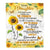 Personalized To My Daughter Gifts Blanket From Mom Dad Mother I Wish You The Strength Sunflower Daughter Birthday Gifts Christmas Custom Fleece Blanket | siriusteestore