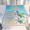 Personalized To My Daughter Gifts Blanket From Mom Dad Mother I Wish You The Strength Turtle Daughter Birthday Gifts Christmas Graduation Custom Fleece Blanket | siriusteestore