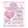 Personalized To My Daughter Gifts Blanket From Mom Dad Mother Tree I Love You Always Daughter Birthday Gifts Mothers Day Christmas Custom Fleece Throw Blanket | siriusteestore