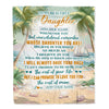 Personalized To My Daughter Gifts Blanket From Mom Dad Mother Whenever You Feel Beach Daughter Birthday Gifts Graduation Christmas Customized Fleece Blanket | siriusteestore