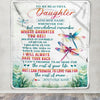 Personalized To My Daughter Gifts Blanket From Mom Dad Mother Whenever You Feel Dragonfly Daughter Birthday Gifts Christmas Customized Fleece Blanket | siriusteestore
