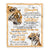 Personalized To My Daughter Gifts Blanket From Mom Dad Mother Wherever Your Journey In Life Tiger Daughter Birthday Gifts Warm Customized Fleece Throw Blanket | siriusteestore