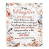 Personalized To My Daughter Gifts Blanket From Mom Dad Never Feel You Are Alone Birthday Gifts For Daughter Graduation Christmas Custom Fleece Blanket | siriusteestore