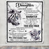 Personalized To My Daughter Gifts Blanket From Mom Dad Whenever White Tiger Unique Birthday Gifts For Daughter Graduation Christmas Custom Fleece Blanket | siriusteestore