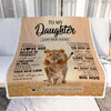 Personalized To My Daughter Gifts Blanket From Mom Mother Always Remember Lion Gifts For Daughter Birthday Graduation Christmas Custom Fleece Throw Blanket | siriusteestore