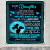 Personalized To My Daughter Gifts Blanket From Mom Mother Promise To Love You Gifts For Daughter Birthday Graduation Christmas Custom Fleece Throw Blanket | siriusteestore
