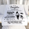 Personalized To My Daughter Gifts Blanket From Mom Mother Whenever Woman Unique Birthday Gifts For Daughter Graduation Christmas Custom Fleece Throw Blanket | siriusteestore