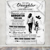 Personalized To My Daughter Gifts Blanket From Mom Mother Whenever Woman Unique Birthday Gifts For Daughter Graduation Christmas Custom Fleece Throw Blanket | siriusteestore