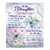 Personalized To My Daughter Gifts From Mom Dad Blanket Don't Give Up Dragonfly Gifts For Daughter Birthday Graduation Christmas Customized Fleece Blanket | siriusteestore