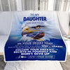 Personalized To My Daughter Gifts From Mom Dad Blanket Don't Give Up Eagle Gifts For Daughter Birthday Graduation Christmas Customized Fleece Throw Blanket | siriusteestore