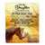 Personalized To My Daughter Gifts From Mom Dad Blanket Don't Give Up Horse Gifts For Daughter Birthday Graduation Christmas Customized Fleece Throw Blanket | siriusteestore