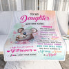 Personalized To My Daughter Gifts From Mom Dad Blanket Koala Letter I Hugged This Gifts For Daughter Birthday Graduation Christmas Customized Fleece Blanket | siriusteestore