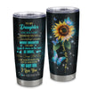 Personalized To My Daughter Gifts From Mom Dad Mother Father Tumbler Sunflower Ideas For Grown Daughter Birthday Gifts Graduation Christmas Custom Cup Travel Mug | siriusteestore