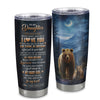 Personalized To My Daughter Gifts From Mom Dad Tumbler Bear Never Forget How Much I Love You Daughter Birthday Gifts Graduation Christmas Custom Cup Travel Mug | siriusteestore