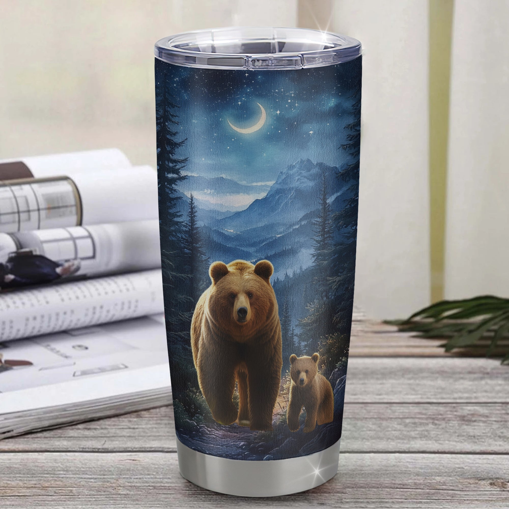 Personalized To My Daughter Gifts From Mom Dad Tumbler Bear Never Forget How Much I Love You Daughter Birthday Gifts Graduation Christmas Custom Cup Travel Mug | siriusteestore