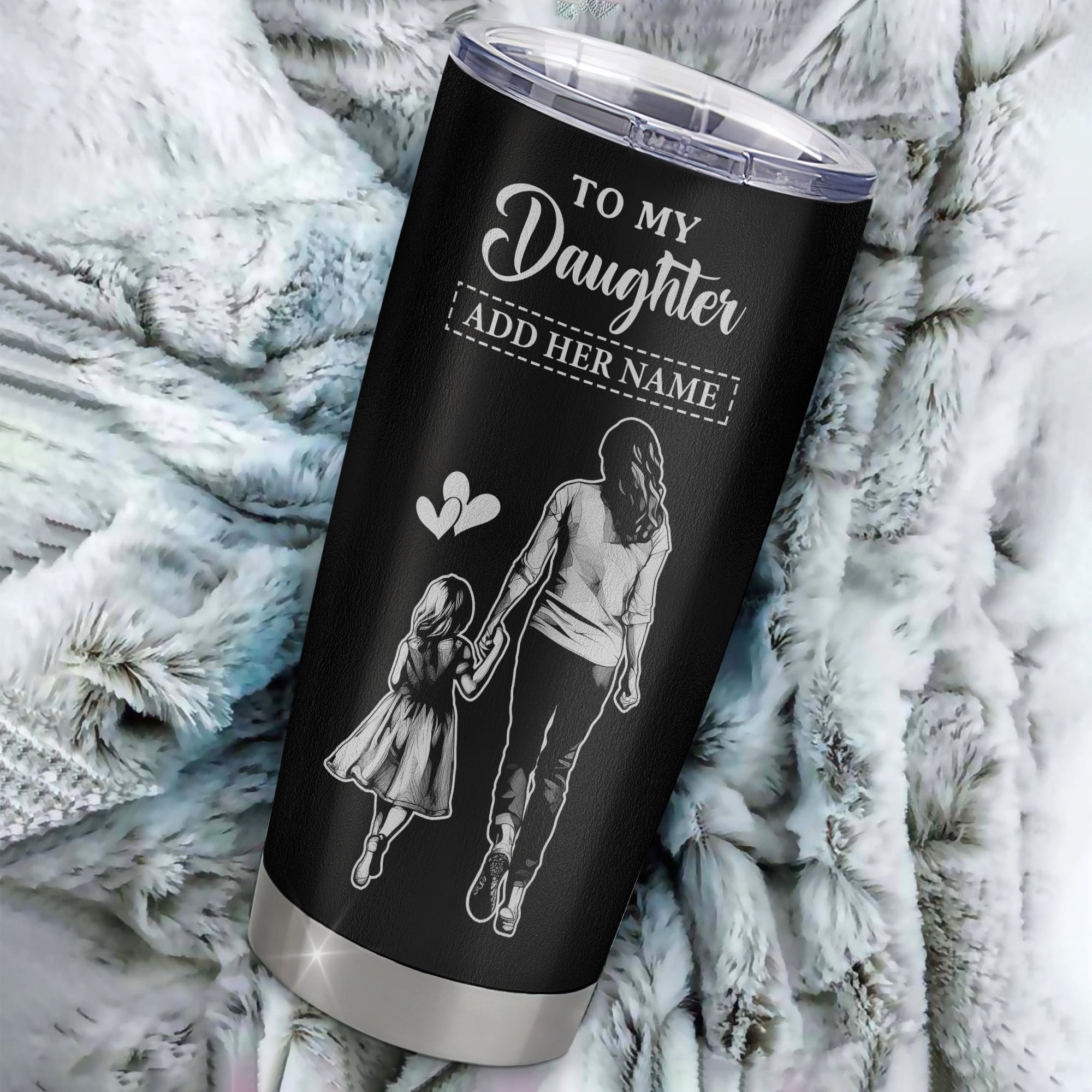 Personalized To My Daughter Gifts From Mom Mother Tumbler Never Forget How Much I Love You Daughter Birthday Graduation Christmas Gift Custom Stainless Steel Travel Mug | siriusteestore
