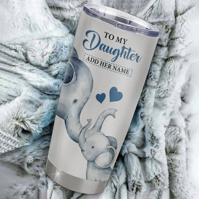 Personalized To My Daughter Gifts Tumbler From Mom Dad Whenever Elephant Unique Birthday Gifts For Daughter Graduation Christmas Custom Stainless Steel Cup Travel Mug | siriusteestore