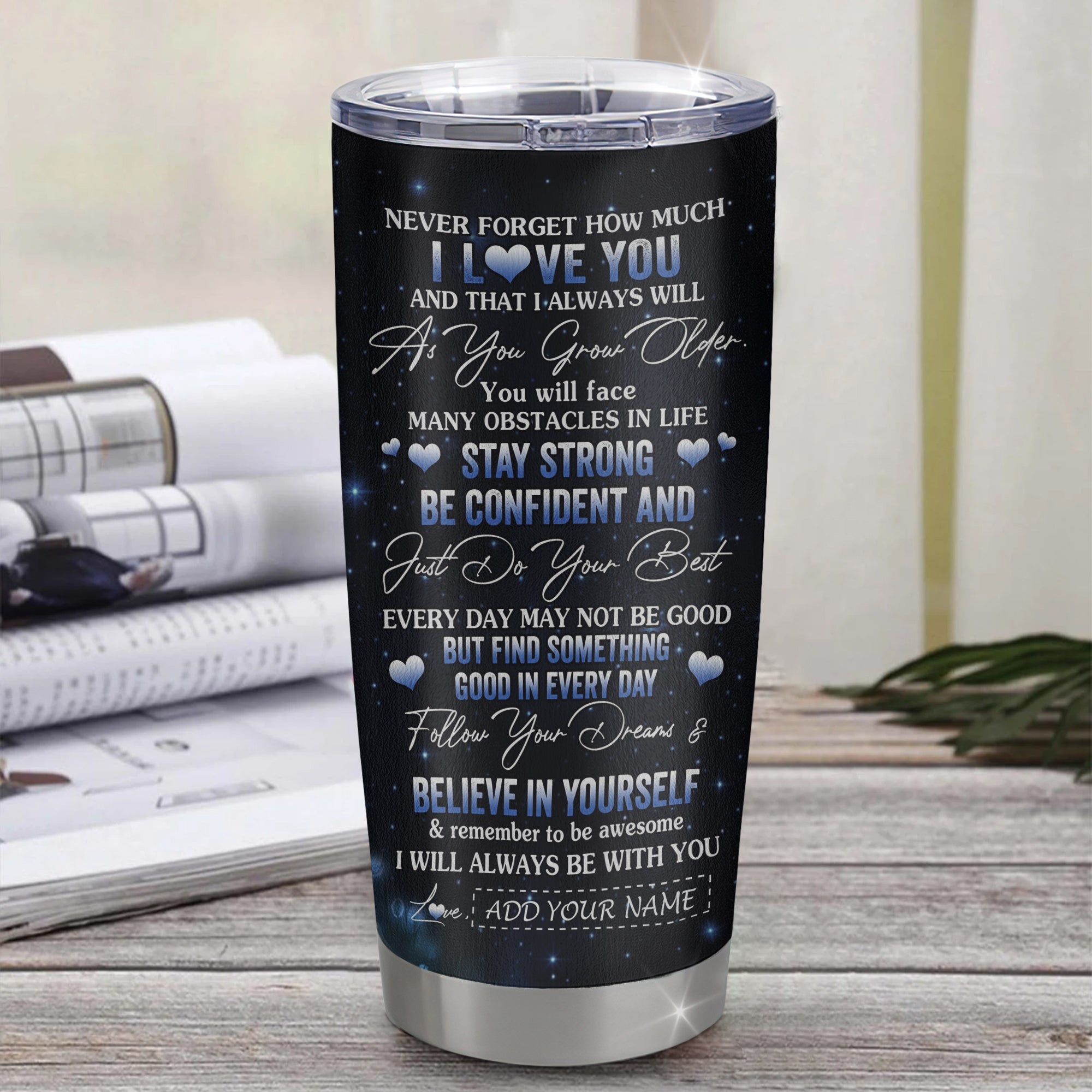 Personalized To My Daughter I Love You Forever Tumbler From Mom Dad Mother Wolf Daughter Birthday Gifts Graduation Christmas Custom Stainless Steel Cup Travel Mug | siriusteestore