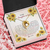 Forever Love Necklace 18K Yellow Gold Finish | Personalized To My Daughter In Law Necklace from Mother In Law I Will Forever Love You Daughter In Law Jewelry Birthday Wedding Day Customized Message Card | siriusteestore