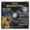 Love Knot Necklace 18K Yellow Gold Finish | 1 | Personalized To My Daughter Necklace From Dad Father Lion Never Give Up Daughter Birthday Graduation Jewelry Christmas Customized Gift Box Message Card | siriusteestore