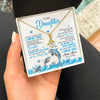 Alluring Beauty Necklace 18K Yellow Gold Finish | 2 | Personalized To My Daughter Necklace From Mom Dad Mother Dophin Never Forget I Love You Daughter Birthday Jewelry Christmas Customized Gift Box Message Card | siriusteestore