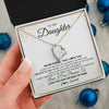Forever Love Necklace | Personalized To My Daughter Necklace From Mom Dad Mother Father Never Forget That I Love You Daughter Birthday Christmas Customized Gift Box Message Card | siriusteestore