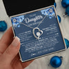 Forever Love Necklace 14K White Gold Finish | 2 | Personalized To My Daughter Necklace From Mom Mother Proud Of You Birthday Gifts For Daughter Jewelry Gifts Christmas Custom Gift Box Message Card | https://siriusteestore.