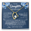 Forever Love Necklace 18K Yellow Gold Finish | 1 | Personalized To My Daughter Necklace From Mom Mother Proud Of You Birthday Gifts For Daughter Jewelry Gifts Christmas Custom Gift Box Message Card | https://siriusteestore.