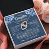 Interlocking Hearts Necklace Stainless Steel & Rose Gold Finish | 2 | Personalized To My Daughter Necklace From Mom Mother Proud Of You Birthday Gifts For Daughter Jewelry Gifts Christmas Custom Gift Box Message Card | https://siriusteestore.