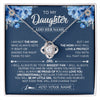 Love Knot Necklace 14K White Gold Finish | 1 | Personalized To My Daughter Necklace From Mom Mother Proud Of You Birthday Gifts For Daughter Jewelry Gifts Christmas Custom Gift Box Message Card | https://siriusteestore.
