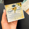 Alluring Beauty Necklace 18K Yellow Gold Finish | Personalized To My Daughter On Her Graduation Day Necklace Flower I Love You I'm Proud Of You Class of 2023 Daughter Jewelry Customized Gift Box Message Card | siriusteestore