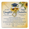 Love Knot Necklace 18K Yellow Gold Finish | 1 | Personalized To My Daughter On Her Graduation Day Necklace Flower I Love You I'm Proud Of You Class of 2024 Daughter Jewelry Customized Gift Box Message Card | siriusteestore