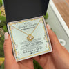 Love Knot Necklace 18K Yellow Gold Finish | 2 | Personalized To My Daughter On Her Wedding Day Wedding Day Necklace From Mom Mother To Daughter Bride For Wedding Day Customized Gift Box Message Card | siriusteestore