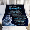 Personalized To My Daughter Tiger Blanket From Mom Dad Today Is A Good Day Daughter Gifts Birthday Graduation Christmas Customized Bed Fleece Throw Blanket | siriusteestore